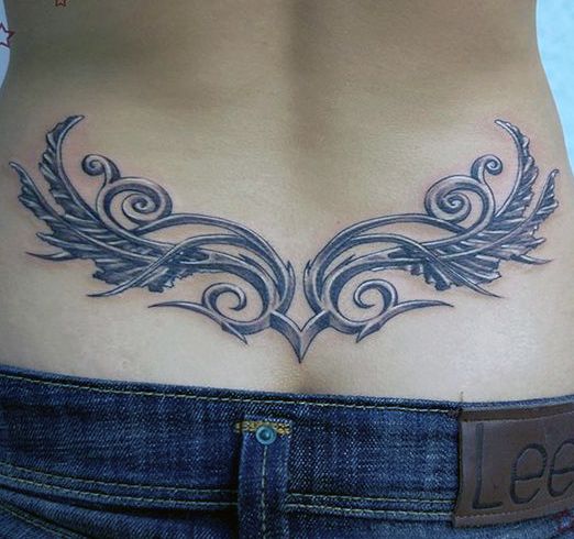 lower back tattoo for woman