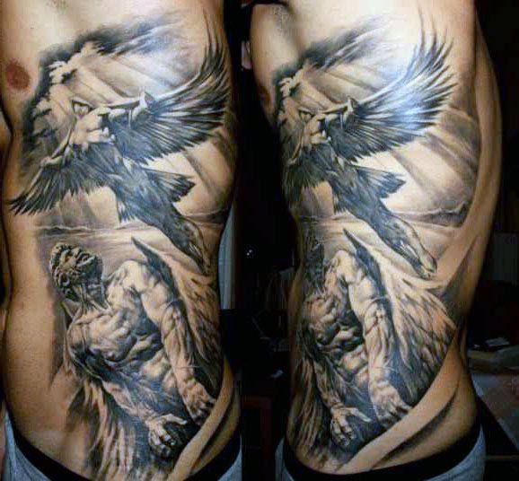 incredible angels side tattoo